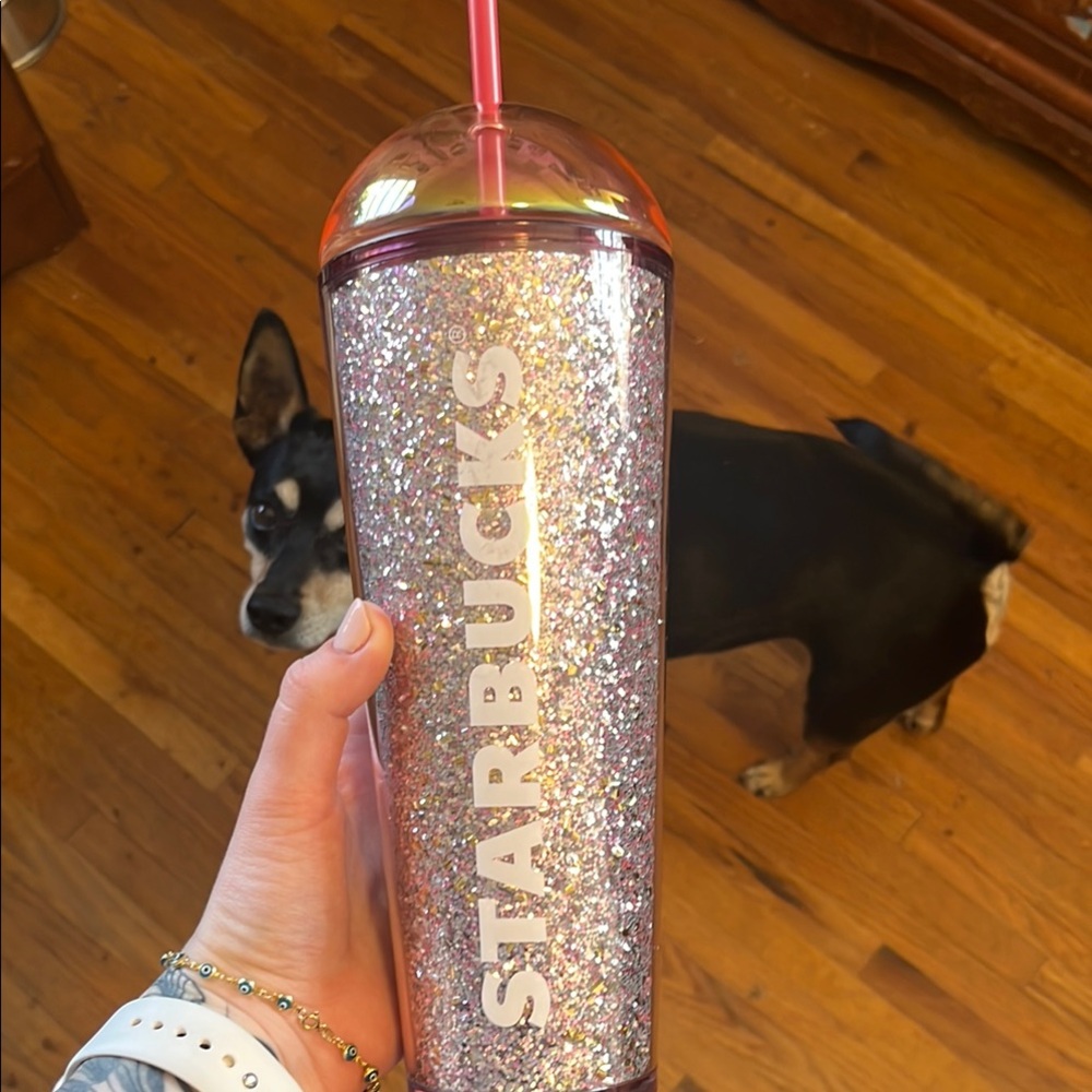 Starbucks Glitter Tumbler with Straw